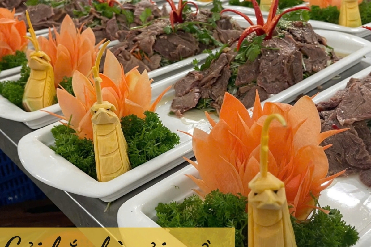 Bắp Bò Cải Mầm - Bánh Phồng